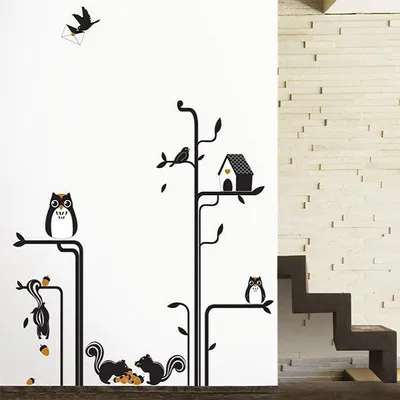 Image de Autocollants muraux décoratifs « Les amis des arbres »
