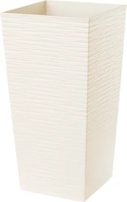 Produktbild von KADAX Blumentopf, Blumenkübel aus Kunststoff "Tuluza", Innen- und Außenbereich, 37cm Höhe, Creme