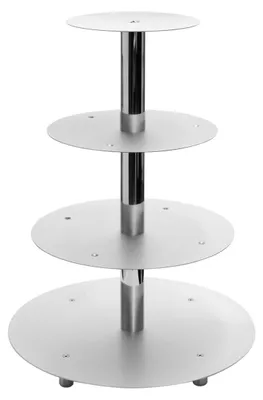 Produktbild von Tortenständer 4-teilig silber