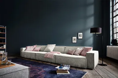Produktbild von KAWOLA Sofa SAMU Riesensofa Stoff beige
