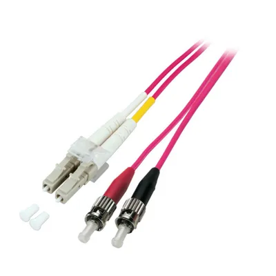 Produktbild von EFB 50 cm Glasfaser Netzwerkkabel für Netzwerkgerät - Zweiter Anschluss: 2 x ST Network - Male - Patchkabel - LSZH - 50/125 µm
