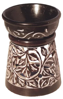 Produktbild von Aromalampe "Blume" Speckstein braun  6x9cm