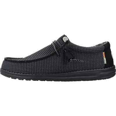 Produktbild von HEYDUDE Wally Sport Mesh Herren Halbschuhe Black/Black Größe 45