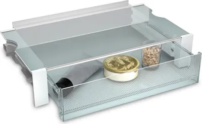 Produktbild von Liebherr 988246400, Schublade, Liebherr, Kühlschrank, Metallisch, Transparent, Weiß