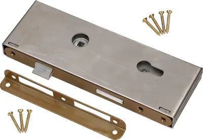 Immagine prodotto di KOTARBAU® Serratura da infilare 90x50 mm con custodia per serratura versione WC universale destra e sinistra