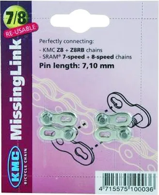 Immagine prodotto di Maglia di bloccaggio KMC CL-571-R a 8 velocità, argento