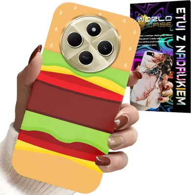 Obrázok produktu pre Puzdro pre Xiaomi Redmi 14C 4G - Puzdro Burger Cheeseburger Darčekové puzdro