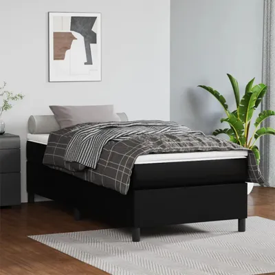 Produktbild von vidaXL Boxspringbettgestell Schwarz 100x200 cm Kunstleder