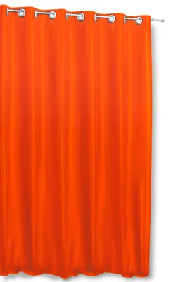 Produktbild von Thermo Vorhang orange Ösen Polar Fleece blickdicht extra breit 245x245 cm