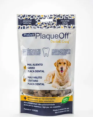 Produktbild von Plaqueoff Dental Croq Dog 150Gr