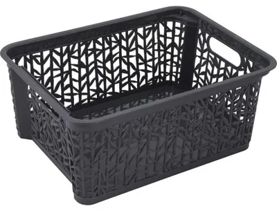 Imagen del producto de Cesta de bambú Branq Basket Bamboo 4, color antracita