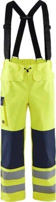Produktbild von Blakläder® Flammschutz Regenhose Level 2 High Vis high vis gelb/marineblau 1313 2022, Farbe:high vis gelb/marineblau, Größe:XS