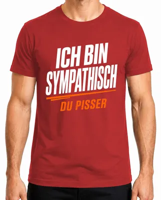 Immagine prodotto di T-shirt da uomo, colore rosso, taglia XXL, con scritta divertente e sarcastica