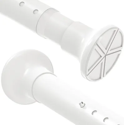 Immagine prodotto di Asta doccia estensibile per abiti - asta telescopica per tenda doccia - bianco 205 cm-260 cm asta doccia estensibile