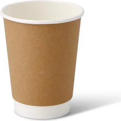 Produktbild von Doppelwandiger Kraftpapierbecher, Dispersionsvolumen 350 ml, Durchmesser 90 mm, 25 Stück.