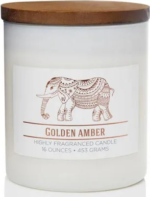 Immagine prodotto di Candela coloniale Candela profumata Golden Amber Cera di soia