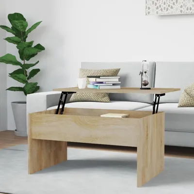 Produktbild von vidaXL Konferenční stolek Sonoma Dub 80x50,5x41,5 cm výrobek ze dřeva