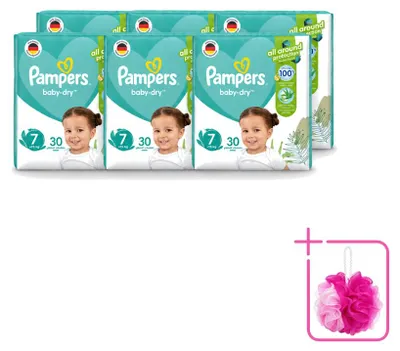 Obrázek produktu pro 6 kusů plen Pampers Active Baby Dry, velikost 7 - výhodný balení