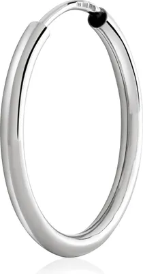 Produktbild von Einzel 20mm Creolen 925 Sterling Silber 2,0mm starke Ohrringe Silber Ohrschmuck