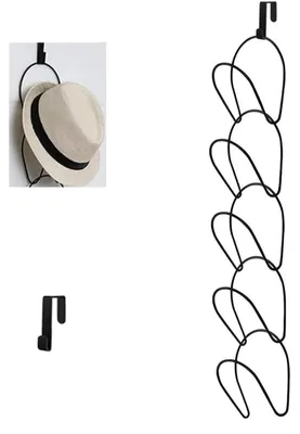 Image de Solidchoice - Porte-manteau métallique multifonctionnel pour chapeaux et accessoires