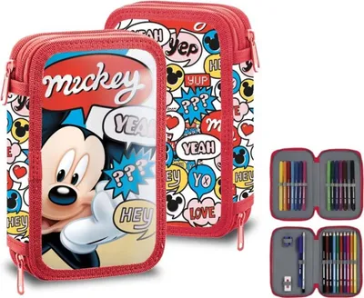 Produktbild von Disney Mickey gefülltes Federmäppchen mit 2 Etagen