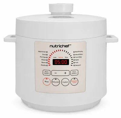 6L Druckkochtopf 12-in-1 Multicooker mit Presets, Antihaft, Weiß