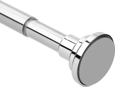 Produktbild von Teleskop Gardinenstange - Silber - 76-163 cm - Geeignet für Dusche