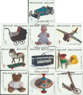 Produktbild von Briefmarken Belgien 2008 Mi 3801-3810 (kompl.Ausg.) postfrisch Altes Kinderspielzeug
