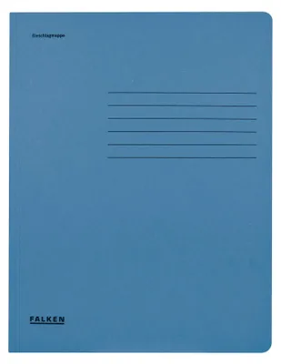 Productafbeelding van Falken insteekmap A4, 25 stuks, Manila-karton, met 3 kleppen, blauw, 80001316F