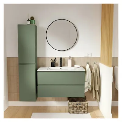 Image de Ensemble meuble simple vasque SORRENTO 80cm