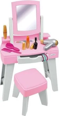 Immagine prodotto di Tavolo da parrucchiere con sgabello, Ecoiffier Ma premiere Coiffeuse, con 11 accessori