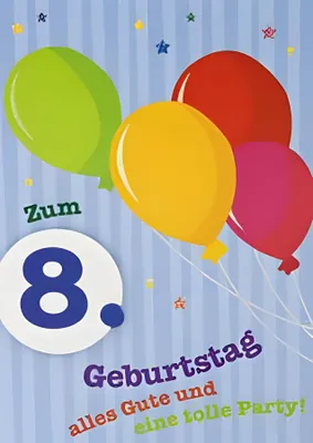 Produktbild von Anlässe für Kartentruhe Kindergeburtstag Motiv 8
