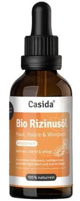 Produktbild von Rizinusöl kaltgepresst Bio Haut Haare Wimpern 50 ml