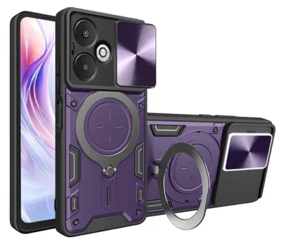 Obrázok produktu pre Techsuit CamGuard Pro ochranné Puzdro pre Xiaomi Redmi 13C 5G / Poco M6 - Fialové