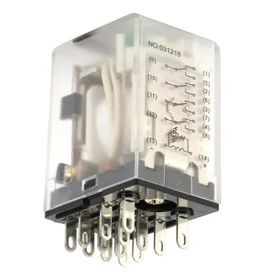 Produktbild von Zwischenrelais, Elektromagnetisches Relais, BEMM4C-Zwischenrelais, 14-poliges Zwischenrelais, 5A-Zwischenrelais