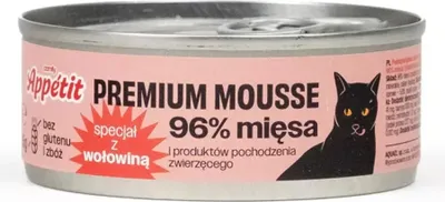 Produktbild von Comfy Appetit Premium Mousse - Nassfutter mit Rindfleisch für Katzen 85g