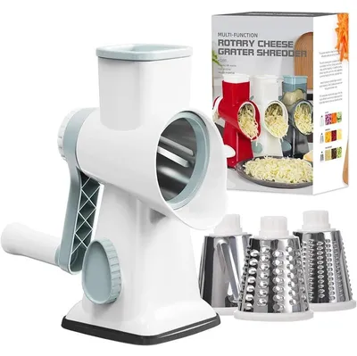 Produktbild von 3-in-1 Rotierende Käsereibe und Gemüseschneider