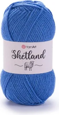 Produktbild von YarnArt Shetland Wolle Blau, 70%.Polyacryl/30% Wolle, perfekt für Wintermode, maschinenwaschbar