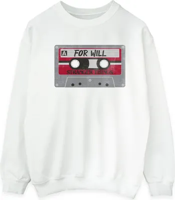 Produktbild von Netflix - "Stranger Things Cassette For Will" Sweatshirt für Herren BI44954 (3XL) (Weiß)