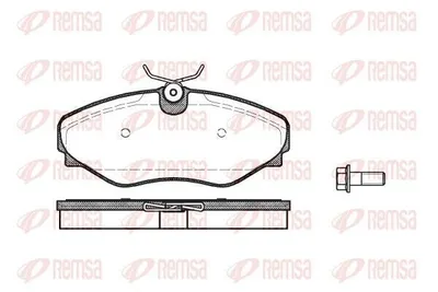 Produktbild von REMSA Bremsbeläge Satz Vorne Bremsklötze für OPEL Vivaro A Kastenwagen (X83) 0834.20