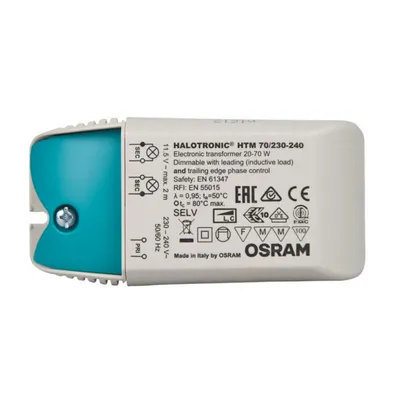 Produktbild von Osram HTM 70/230-240, 230 - 240 V, II, 108 mm, 52 mm, 33 mm, Türkis, Weiß