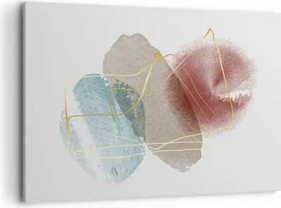Produktbild von Bild auf Leinwand - Leinwandbild - Einteilig - Form Figur Abstraktion - 100x70cm - Wand Bild - Wanddeko - Wandbilder - Leinwanddruck - Bilder - Wanddekoration - Leinwand bilder - AA100x70-5057