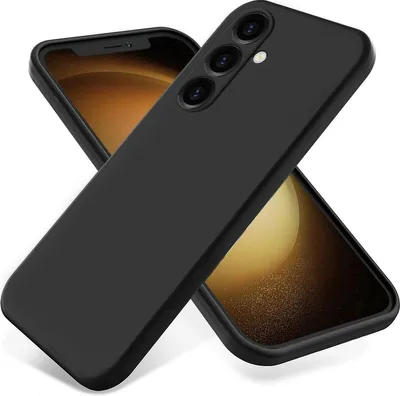Produktbild von Mobigear Rubber Touch  Samsung Galaxy S24 FE Silikon Hülle Backcover - Schwarz