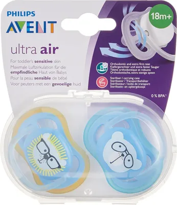 Obrázok produktu pre Philips AVENT SCF349/13, Klasický detský cumlík, Ortodontické, Silikón, Chlapec / dievča, Je možné umývať v umývačke