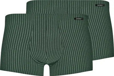 Produktbild von Skiny Herren Pants 2er Pack Baumwolle Advantage olive Stripes