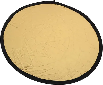 Produktbild von Scheibenlichtreflektor 11,8 Zoll rund Gold Silber 2 in 1 zusammenklappbare tragbare Fotografie für Porträts Kopfschüsse