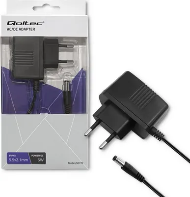 Image de Qoltec adaptateur secteur 5W | 5V | 1A | 5,5*2,1