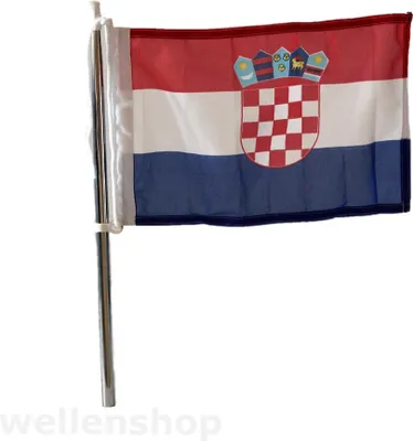 Produktbild von große Flagge Kroatien 50 x 75 cm Polyester UV-beständig, uv-beständig und robust