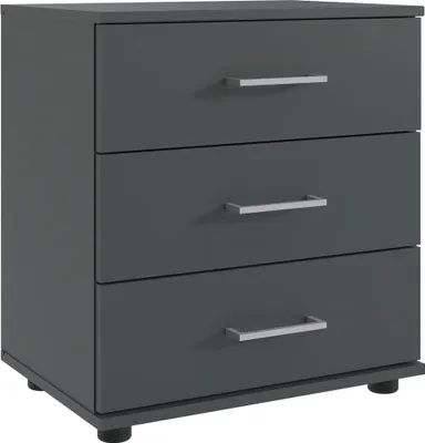 Produktbild von Nachttisch 52 cm breit modern in graphit TREVISO-43