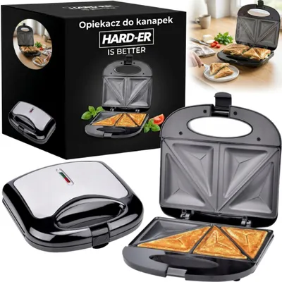 Zdjęcie produktu dla Toster do kanapek 1000 W automatyczna temperatura antypoślizgowe nóżki sandwich opiekacz